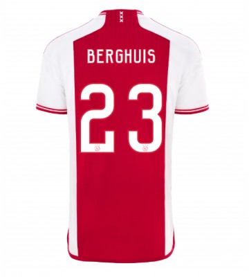 Lacne Muži Futbalové dres Ajax Steven Berghuis #23 2023-24 Krátky Rukáv - Domáci
